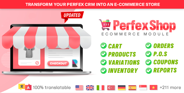 Perfex Shop - eCommerce, POS & Inventory Management Module for Products & Services