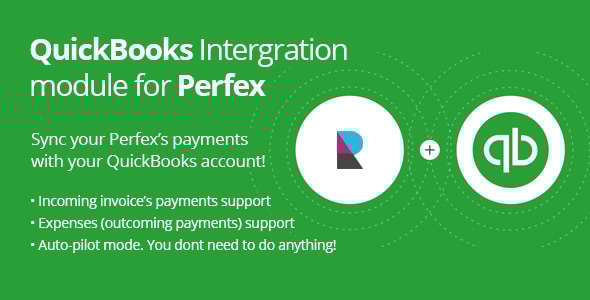 QuickBooks Integration module for Perfex CRM - Sync Invoices, Payments & Expenses