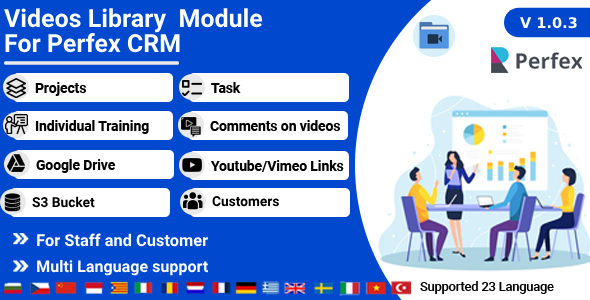 Video library module for Perfex Crm