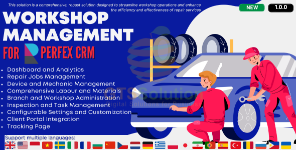 Workshop Management module for Perfex CRM