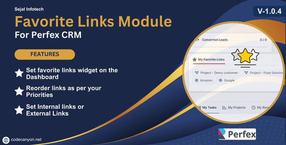 Favorite Links Module For Perfex CRM