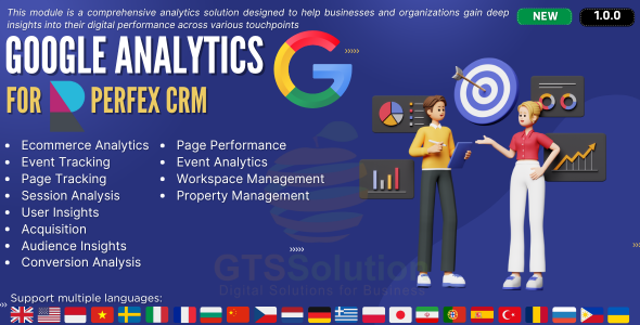 Google Analytics module for Perfex CRM