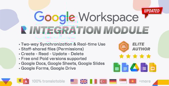 Google Workspace Integration module for Perfex CRM - Google Drive, Sheets, Docs, Forms & Slides
